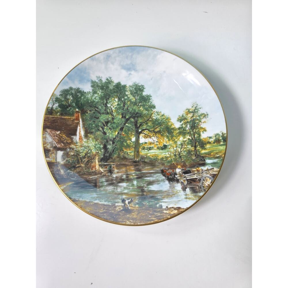 CROWN STAFFORDSHIRE John Constable The Hay Wain Decorative Plate London